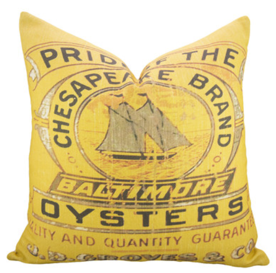 thewatsonshop-oysters-cotton-throw-pillow