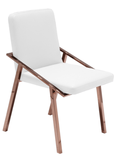 Addy Accent Chair, White