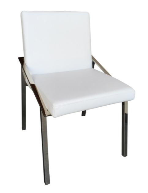Kate Dining Chair, Silver_White