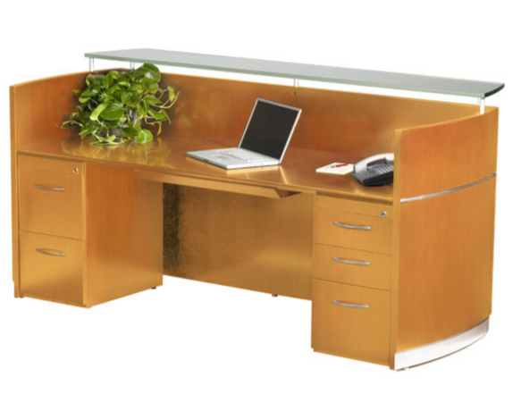 Mayline Napoli Ultra Modern Reception Desk