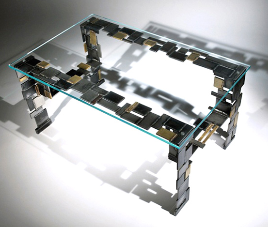 Modern Creative Stainless Steel Coffee Table