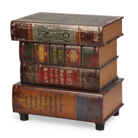 Four Books End Table