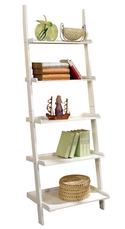 Ladder Bookcase White