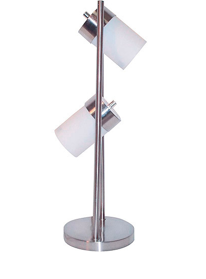 Two Lights White Table Lamp