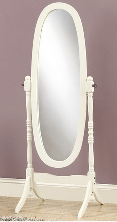 Oval White Floow Mirror