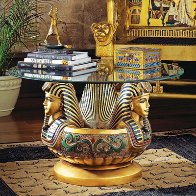 design-toscano-three-heads-of-tutankhamen-sculptural-coffee-table