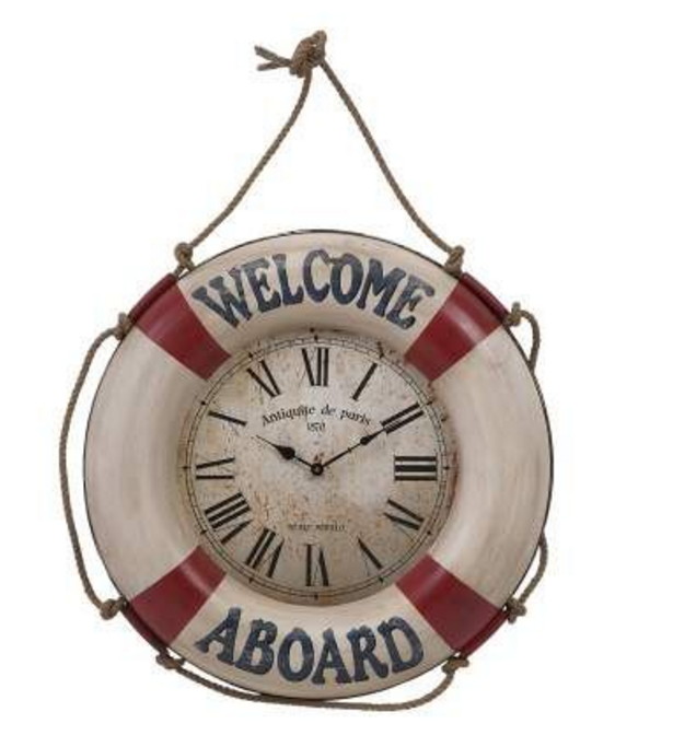 welcome-aboard-wall-clock