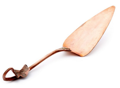 leaf-handle-copper-cake-server