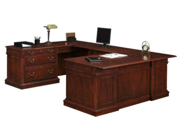 Darby Home Co Executive Desk with HPL Top
