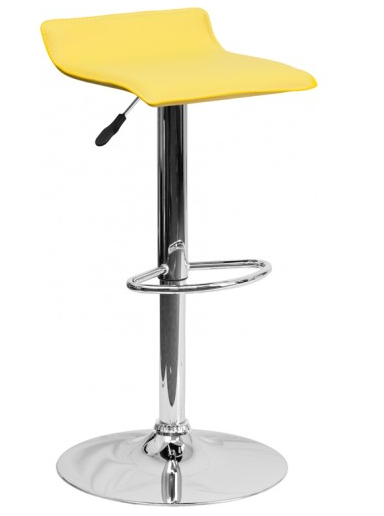 modern-yellow-bar-stool-chrome-base