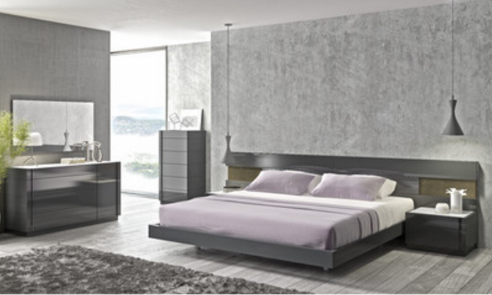 jM Furniture Grey Bedroom Set