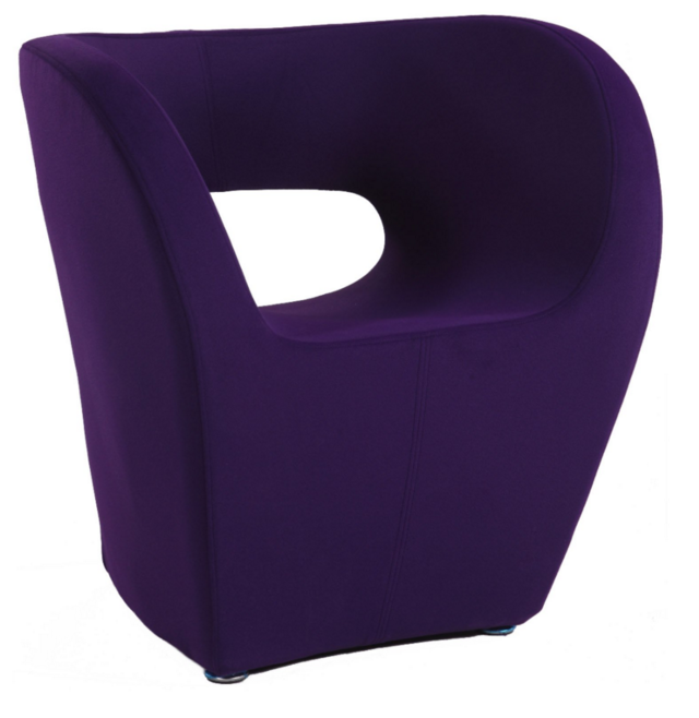 Contemporary Purple Arm Chair