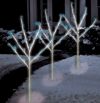 Christmas Holiday Decoration For Yard LED Twig Tree Pathmarkers