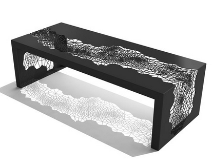Arktura Black and White Coffee Table