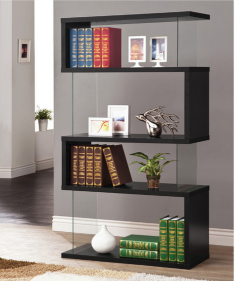 Modern Black Bookcase Wildon Home
