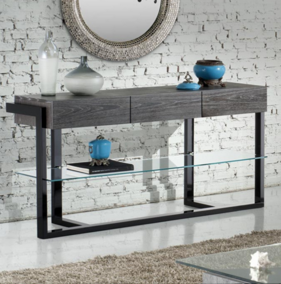 Signature Home Black Console Table by Furnitech
