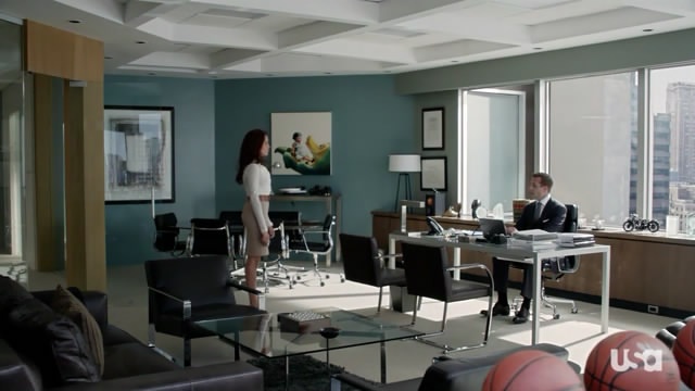 Harvey Spected and rachel in His Office