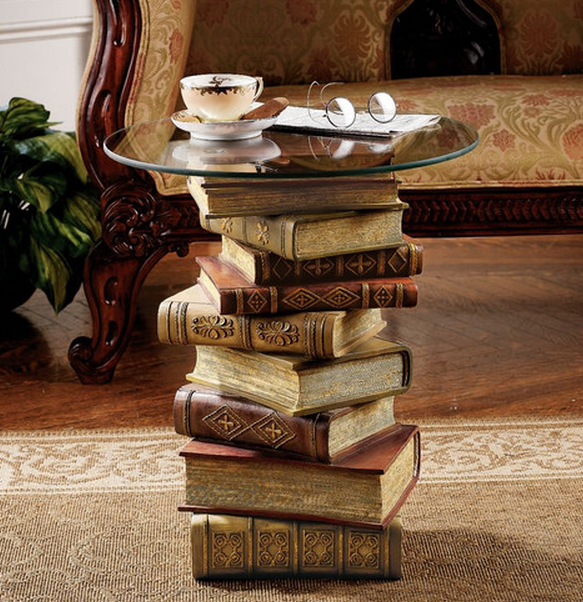 End table with Books