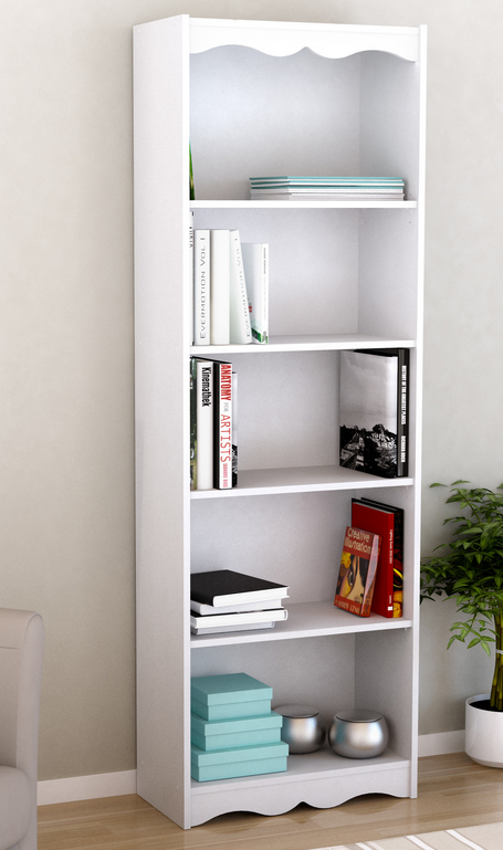 monarch specialty white bookcase